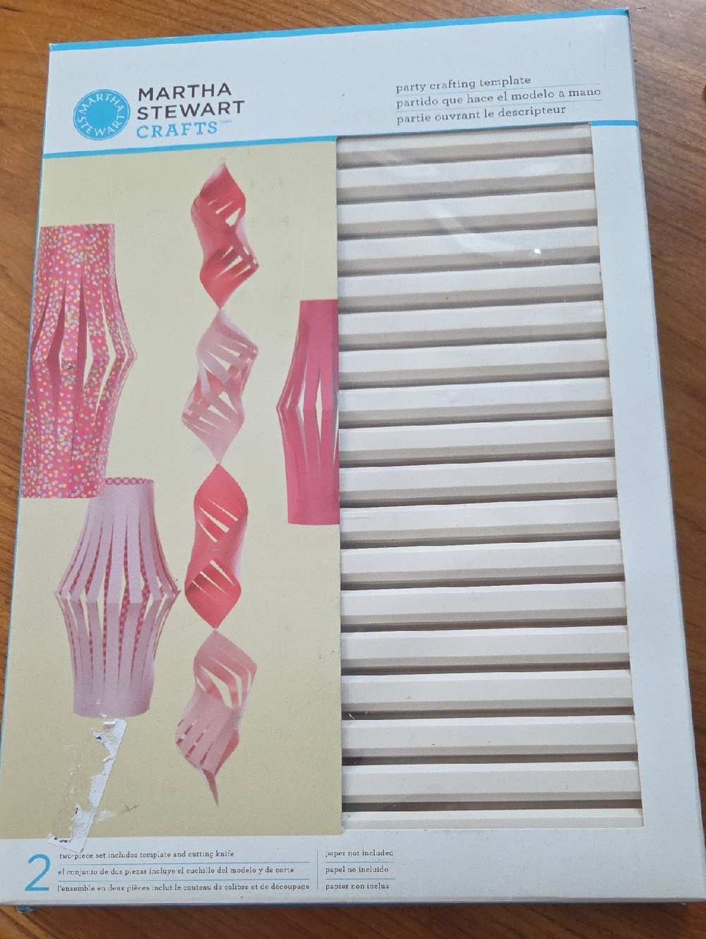 Martha Stewart Crafts  Paper Party Lantern and Spiral Garland Template